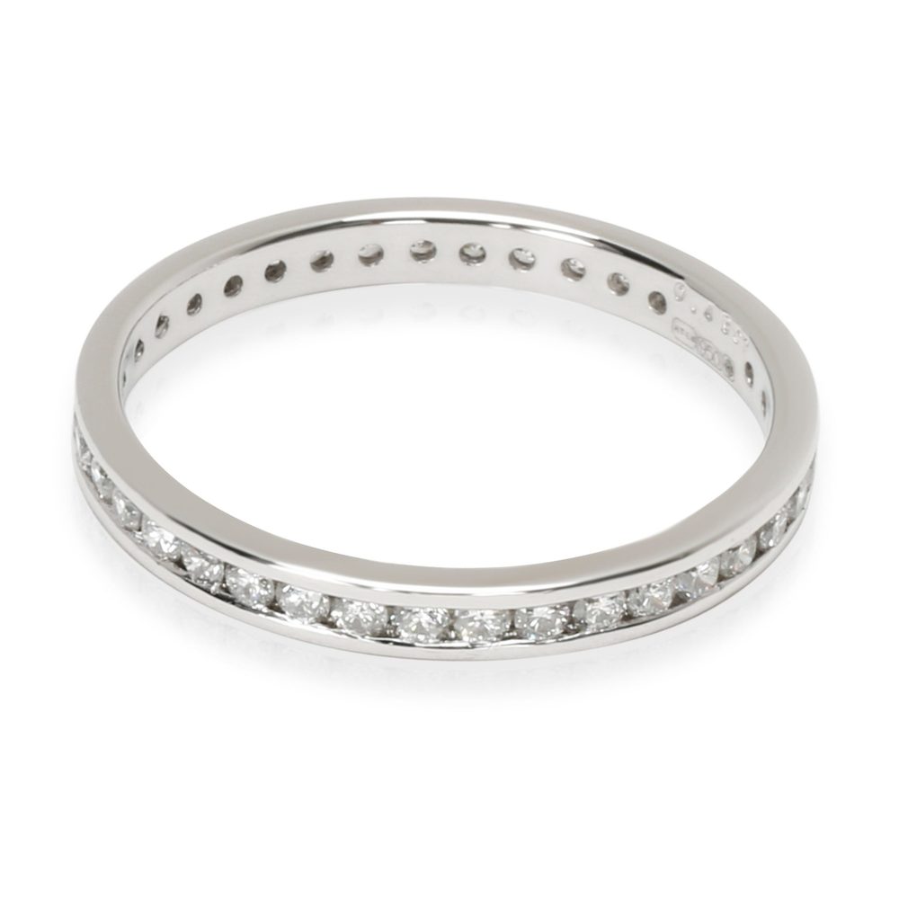 Channel Set Diamond Eternity Wedding Band in Platinum 0.48 CTW